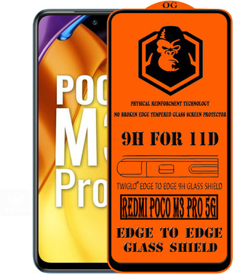 TWIGLO Edge To Edge Tempered Glass for REDMI POCO M3 PRO 5G(Pack of 1)