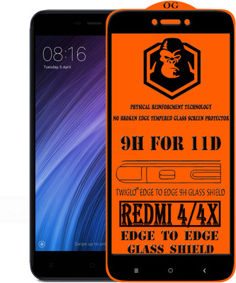TWIGLO Edge To Edge Tempered Glass for Mi Redmi 4X(Pack of 1)