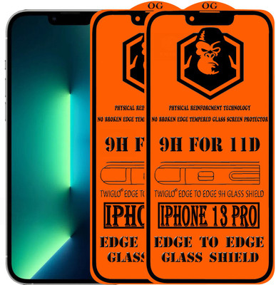 TWIGLO Edge To Edge Tempered Glass for IPHONE 13 PRO(Pack of 2)