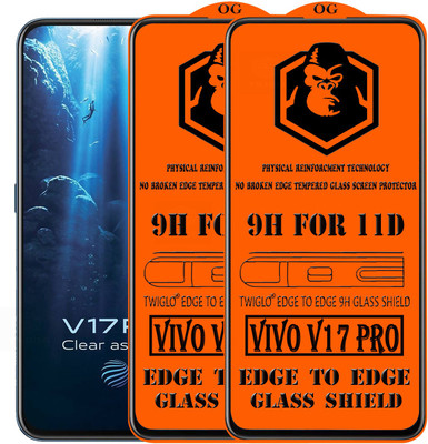 TWIGLO Edge To Edge Tempered Glass for VIVO V17 PRO(Pack of 2)