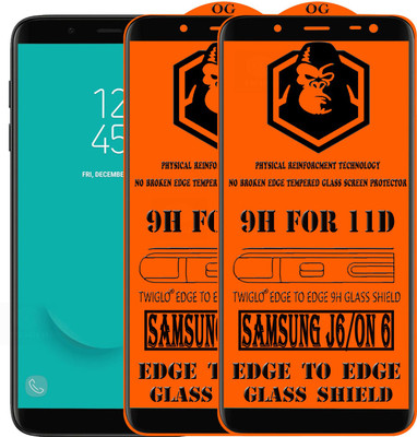 TWIGLO Edge To Edge Tempered Glass for Samsung Galaxy On6(Pack of 2)