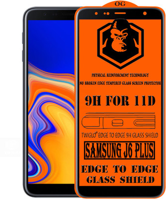 TWIGLO Edge To Edge Tempered Glass for SAMSUNG J6 PLUS(Pack of 1)