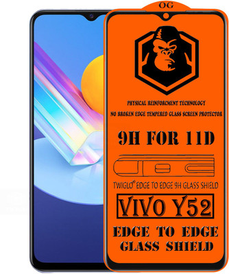 TWIGLO Edge To Edge Tempered Glass for VIVO Y52(Pack of 1)