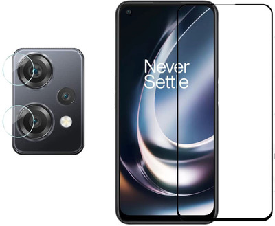 ISAAK Edge To Edge Tempered Glass for OnePlus Nord CE 2 Lite 5G Edge to Edge, 11D Tempered Glass & Back Camera Lens Protector(Pack of 2)