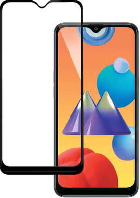 DMJHP Edge To Edge Tempered Glass for Samsung Galaxy M01s(Pack of 1)