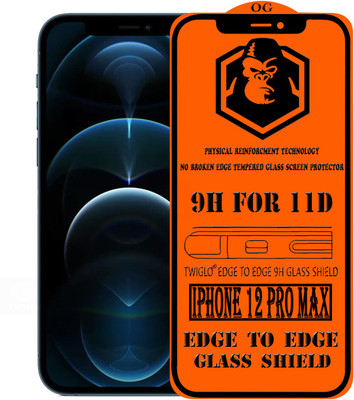 TWIGLO Edge To Edge Tempered Glass for IPHONE 12 PRO MAX(Pack of 1)