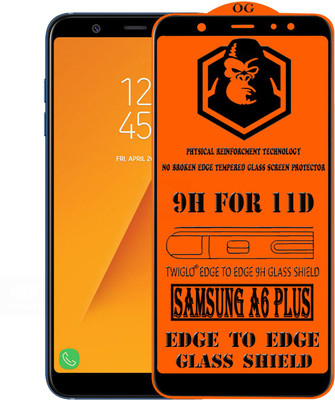 TWIGLO Edge To Edge Tempered Glass for Samsung Galaxy A6 Plus(Pack of 1)