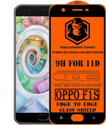 TWIGLO Edge To Edge Tempered Glass for Oppo F1s(Pack of 1)