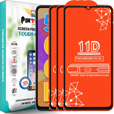 PikTrue Edge To Edge Tempered Glass for Samsung Galaxy F23 5G(Pack of 3)