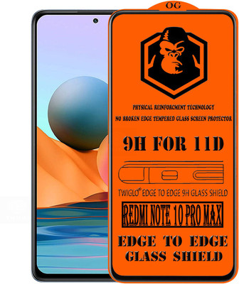 TWIGLO Edge To Edge Tempered Glass for REDMI NOTE 10 PRO MAX(Pack of 1)