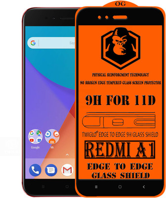 TWIGLO Edge To Edge Tempered Glass for Mi A1(Pack of 1)