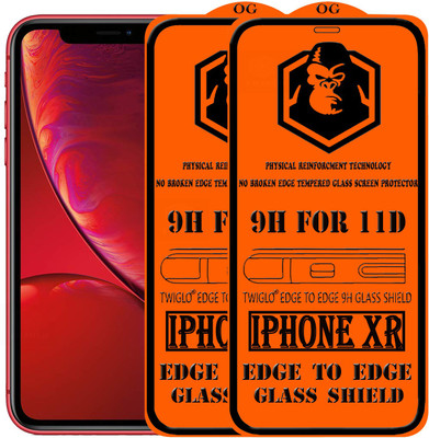 TWIGLO Edge To Edge Tempered Glass for Apple iPhone XR(Pack of 2)