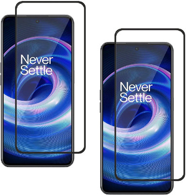 ISAAK Edge To Edge Tempered Glass for OnePlus 10R 5G Edge to Edge, Full Glue, 11D Tempered Glass(Pack of 2)