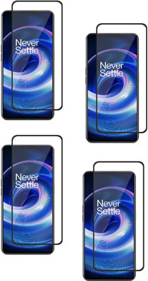 ISAAK Edge To Edge Tempered Glass for OnePlus 10R 5G Edge to Edge, Full Glue, 11D Tempered Glass(Pack of 4)