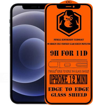 TWIGLO Edge To Edge Tempered Glass for IPHONE 12 MINI(Pack of 1)