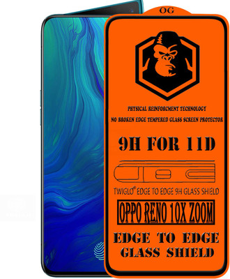 TWIGLO Edge To Edge Tempered Glass for OPPO RENO 10X ZOOM(Pack of 1)