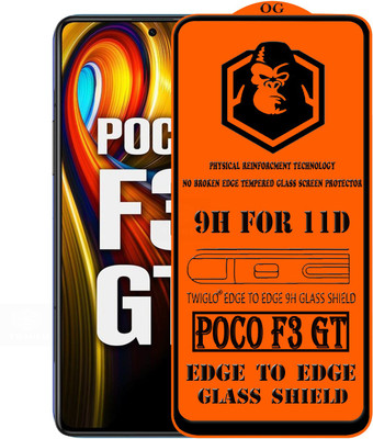 TWIGLO Edge To Edge Tempered Glass for REDMI POCO F3 GT(Pack of 1)