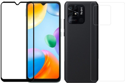 4 YARDS Front and Back Tempered Glass for Redmi 10C (11-D)(Pack of 1)