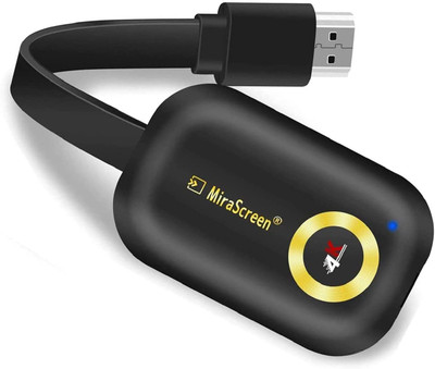 microware mirascreen 4K WIFI Display Dongle,5G/2.4G 4K Wireless HDMI Display Adapter Media Streaming Device(Black)