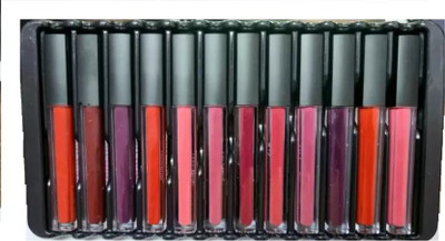 LARA KOSSLER HDA Liquid Matte Lipstick Multi-colored Smooth Matte Finish Lipstick (Set-of-12)(Multicolor, 30 g)