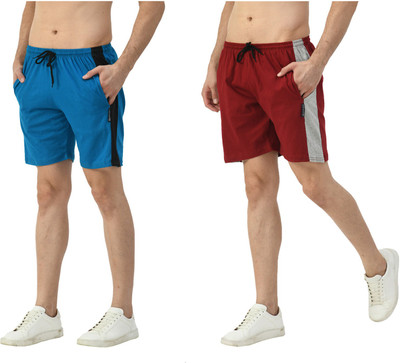 KAVYA Solid Men Multicolor Bermuda Shorts