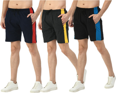 IndiWeaves Color Block Men Multicolor Bermuda Shorts