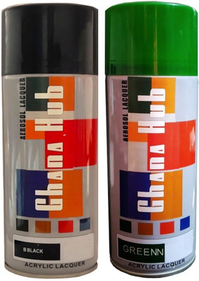 GHANA HUB PREMIUM CUBE F1 DOUBLE Multicolor Spray Paint 900 ml(Pack of 2)
