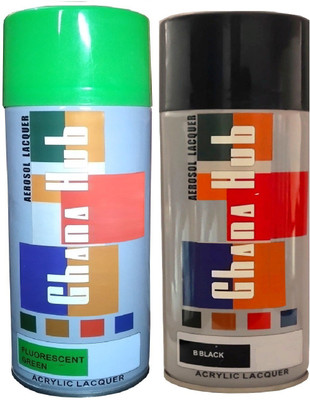 GHANA HUB PREMIUM CUBE F1 DOUBLE Multicolor Spray Paint 900 ml(Pack of 2)
