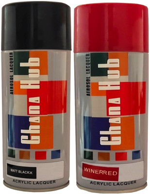 GHANA HUB PREMIUM CUBE F1 DOUBLE Multicolor Spray Paint 900 ml(Pack of 2)