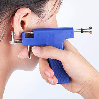Gabbar ™ EAR GUN STAINLESS STEAL EAR/NOSE/NAVEL/EYEBROW PIERCING KIT PIERCING EAR STUDS Permanent Tattoo Kit