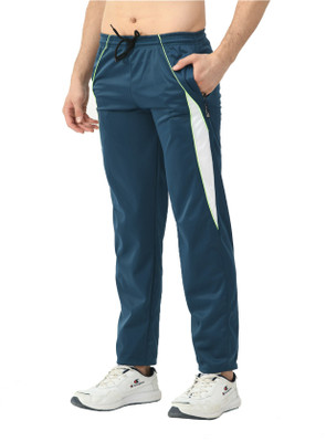 Indistar Colorblock Men Light Blue Track Pants