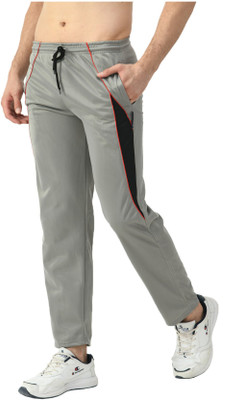 Indistar Colorblock Men Grey Track Pants