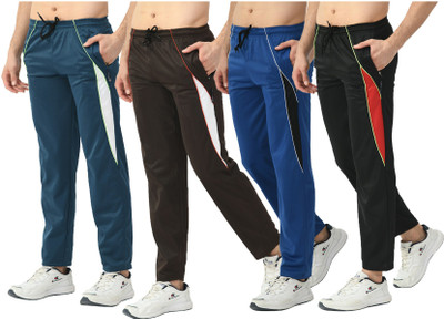 Indistar Solid Men Multicolor Track Pants