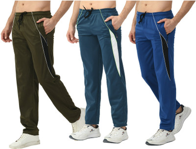IndiWeaves Solid Men Multicolor Track Pants