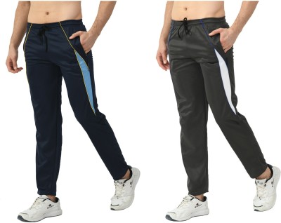 IndiWeaves Solid Men Blue, Black Track Pants