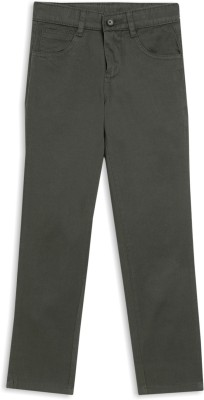 CANTABIL Regular Fit Boys Dark Green Trousers