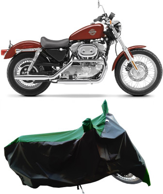 Wegather Two Wheeler Cover for Harley Davidson(XL 883, Green)