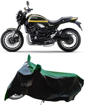 Wegather Two Wheeler Cover for Kawasaki(Z900 RS Cafe Racer BS6, Green)