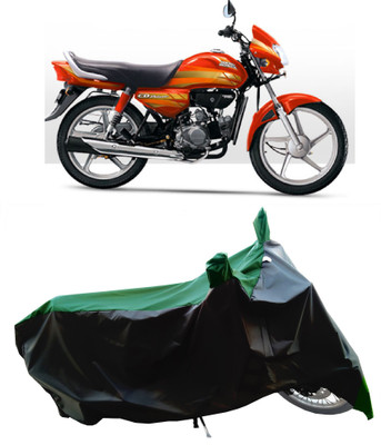 Wegather Two Wheeler Cover for Hero(CD deluxe, Green)