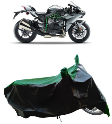 Wegather Two Wheeler Cover for Kawasaki(Ninja H2 BS6, Green)