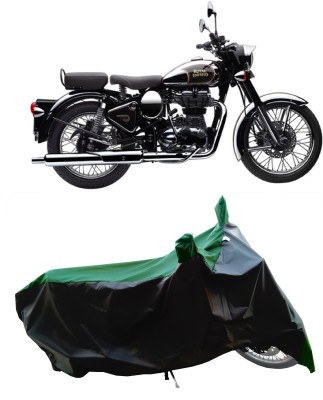 Wegather Two Wheeler Cover for Royal Enfield(Classic Chrome, Green)