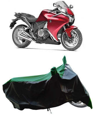 Wegather Two Wheeler Cover for Honda(VFR 1200F, Green)