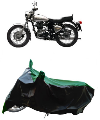 Wegather Two Wheeler Cover for Royal Enfield(Bullet Electra Twinspark, Green)