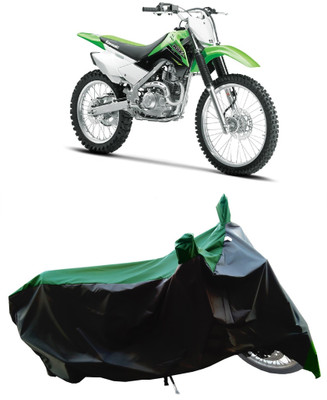 Wegather Two Wheeler Cover for Kawasaki(KLX 140, Green)