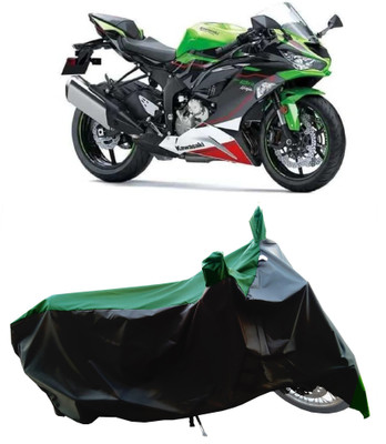 Wegather Two Wheeler Cover for Kawasaki(Ninja ZX-6R BS6, Green)