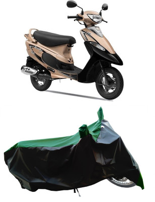 Wegather Two Wheeler Cover for TVS(Scooty Pep+, Green)