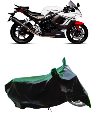 Wegather Two Wheeler Cover for Hyosung(GT650R, Green)