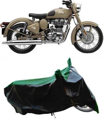 Wegather Two Wheeler Cover for Royal Enfield(Classic 500, Green)