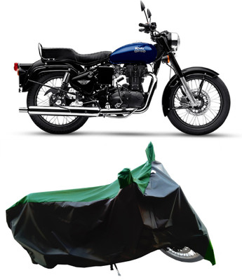 Wegather Two Wheeler Cover for Royal Enfield(Bullet 350 New BS6, Green)