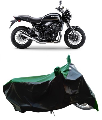 Wegather Two Wheeler Cover for Kawasaki(Z900RS BS6, Green)